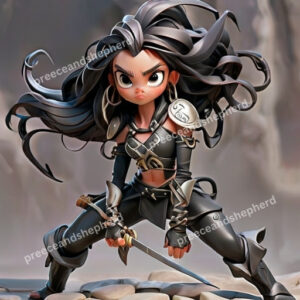 Anime Warrior Girl Arts